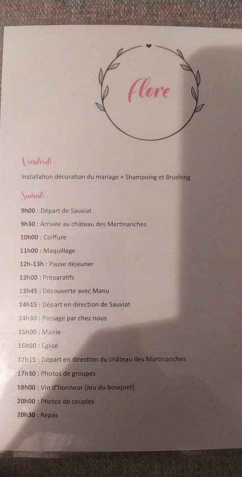 Check liste témoins veille et jour j - 2