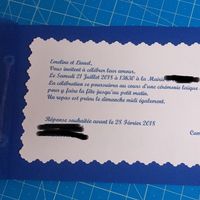 Faire-part vu ouverte