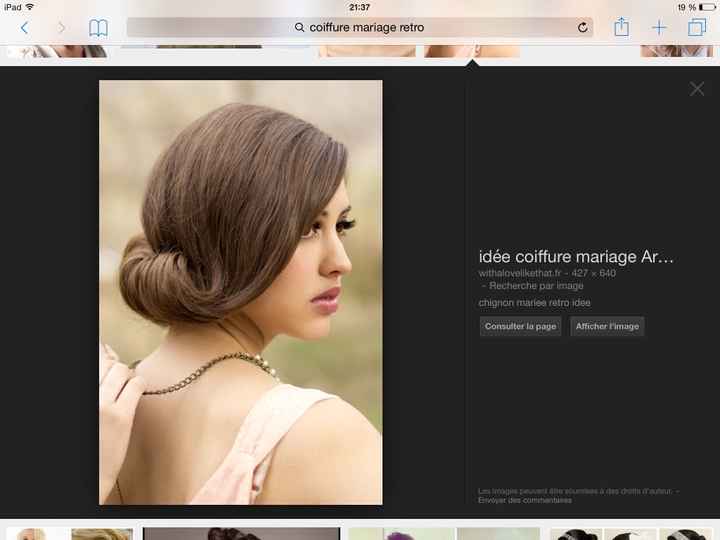 Coiffure rétro 