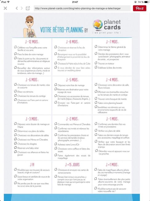 Planning mensuel