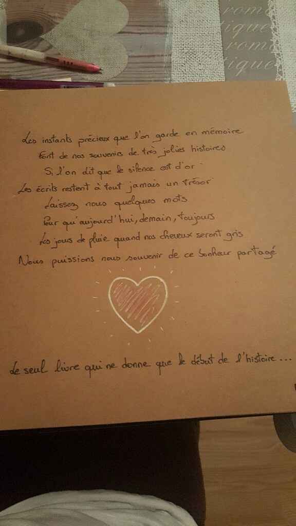 Pour toutes celles qui sont en manque d'inspiration texte livre d'or - 1