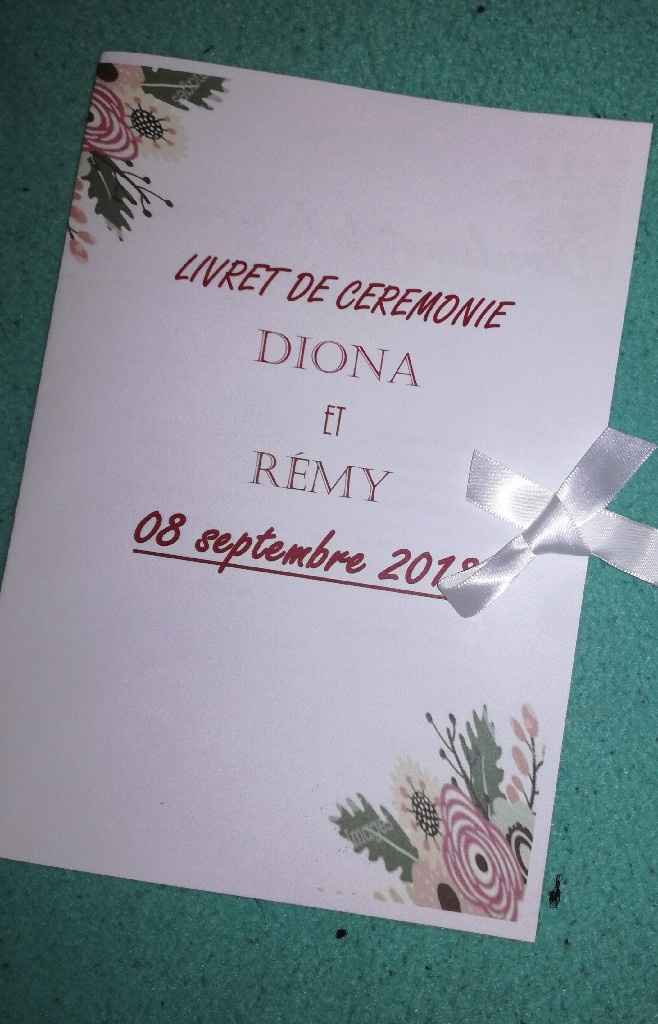 Livrets de cérémonie accouchés 😅 - 1