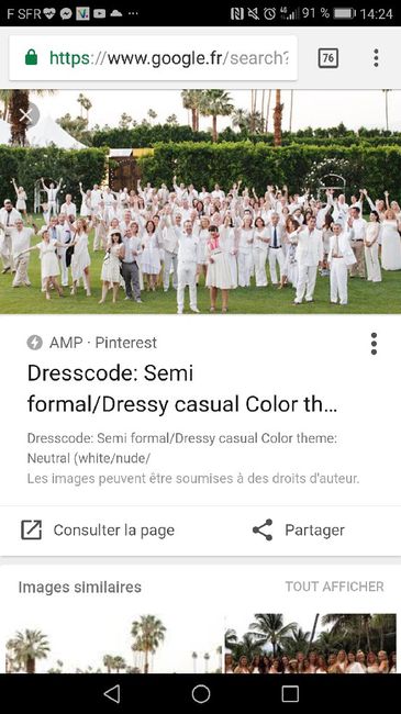  Dresscode white semi formal,  qu'en dites vous ? - 1