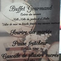 Menu et marque place et boules transparentes - 2