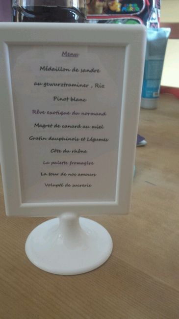 Fp porte menu et contenant dragées - 3
