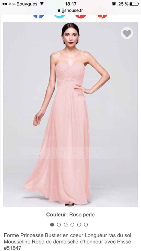 Robe demoiselle d'honneurs - 1