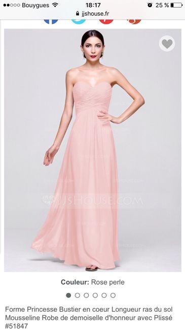 Robe demoiselle d'honneurs - 1