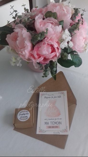 Mes cadeaux pour la demande de témoins et demoiselles d'honneur 1