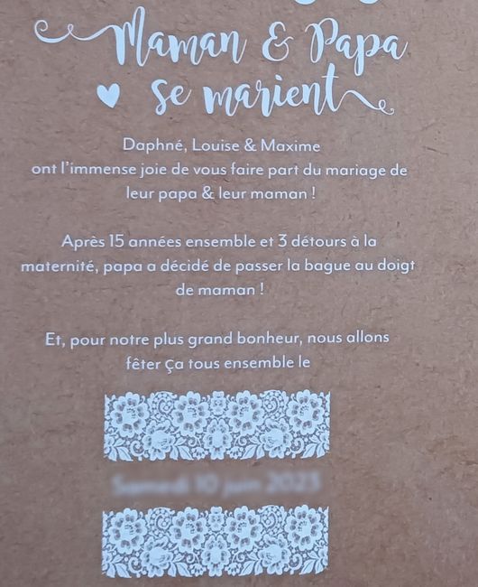 Réception de mes faire parts champêtre romantique via faireparterie ! 🤩✉️ 4