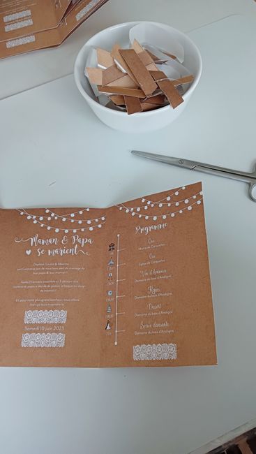 Customisation de mes faire-parts pochette en format Pocket fold maison ✂️✏️ 4