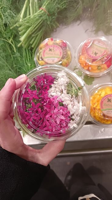 Fleurs comestibles magasin Grand Frais 🌻🌹🌸 2