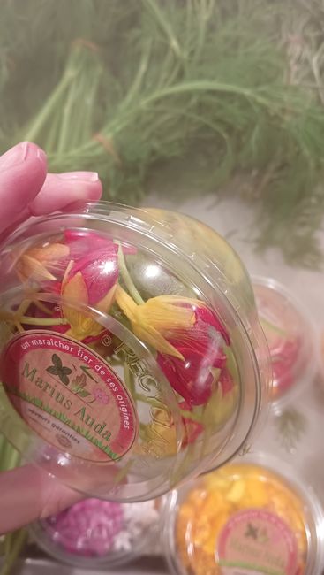 Fleurs comestibles magasin Grand Frais 🌻🌹🌸 4