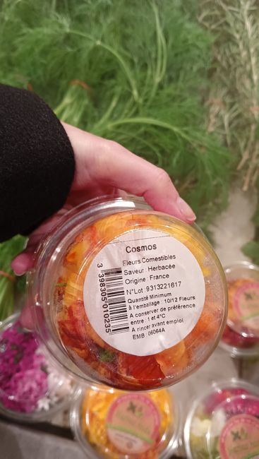 Fleurs comestibles magasin Grand Frais 🌻🌹🌸 7