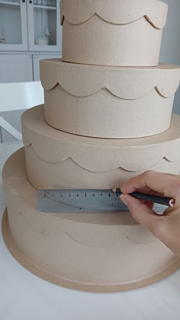 diy urne wedding cake - 2
