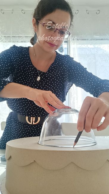 diy urne wedding cake - 5