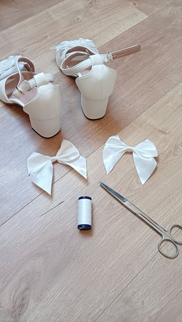 Customisation diy chaussures dentelle & nœuds 🩰🎀 3