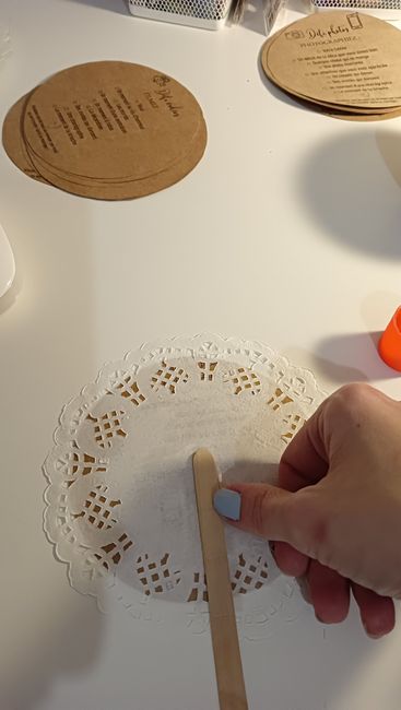 Eventail défi photo kraft & dentelle 🤎🤍 7
