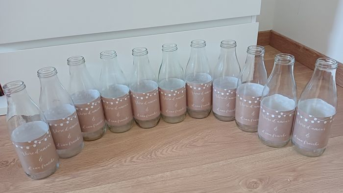 Mes bouteilles d'eau "vivre d'amour et d'eau fraiche" 🍶💧🧊 4