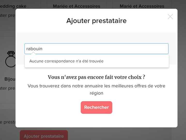 Comment ajouter un prestataire non inscrit sur Mariages.net ? - 1