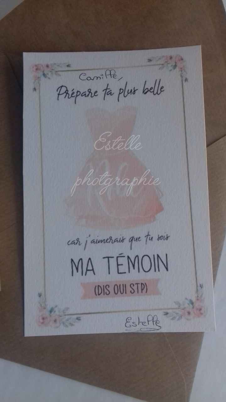 Mes cadeaux pour la demande de témoins et demoiselles d'honneur - 2