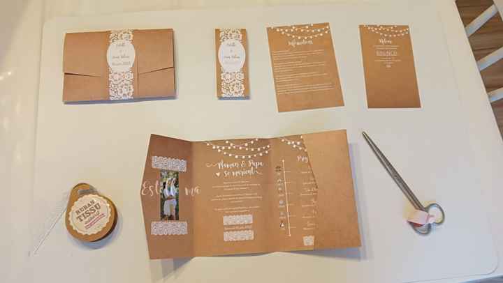 Customisation de mes faire-parts pochette en format Pocket fold maison ✂️✏️ - 1
