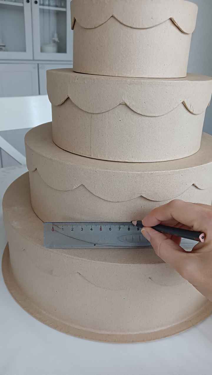 diy urne wedding cake - 2