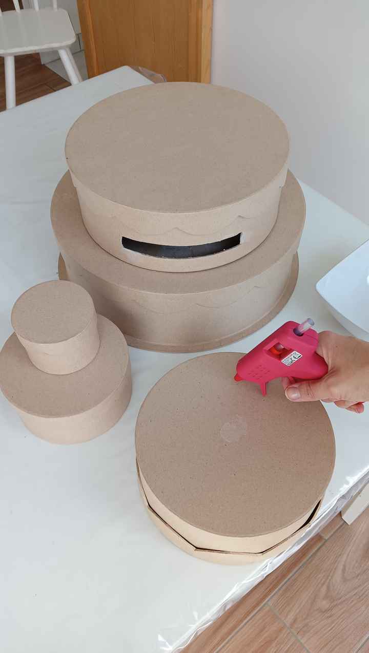diy urne wedding cake - 4