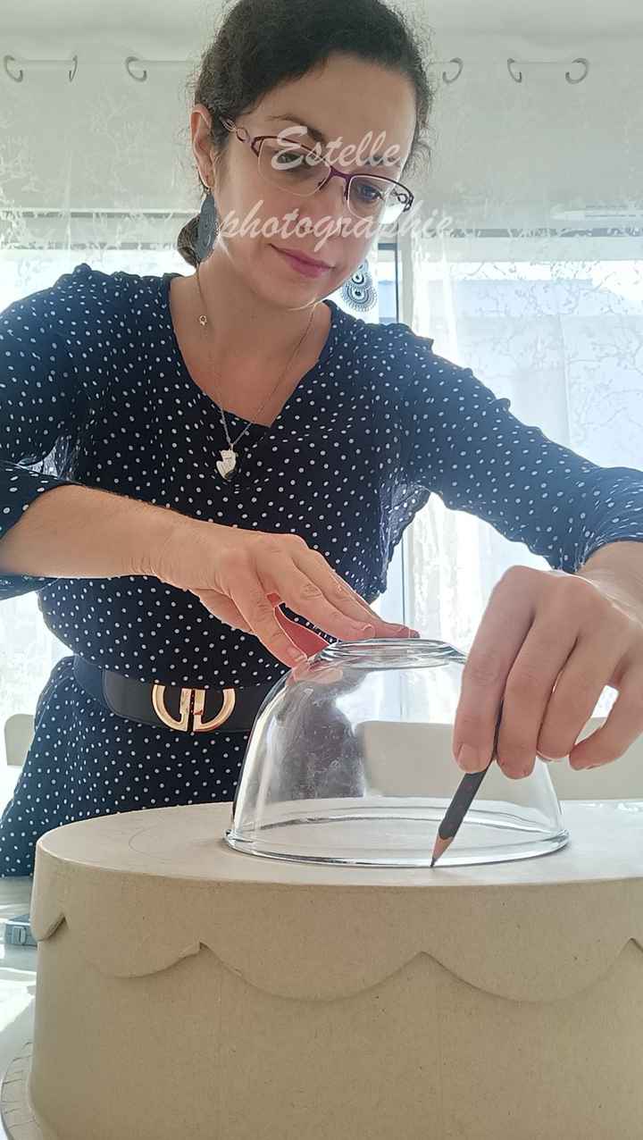 diy urne wedding cake - 5
