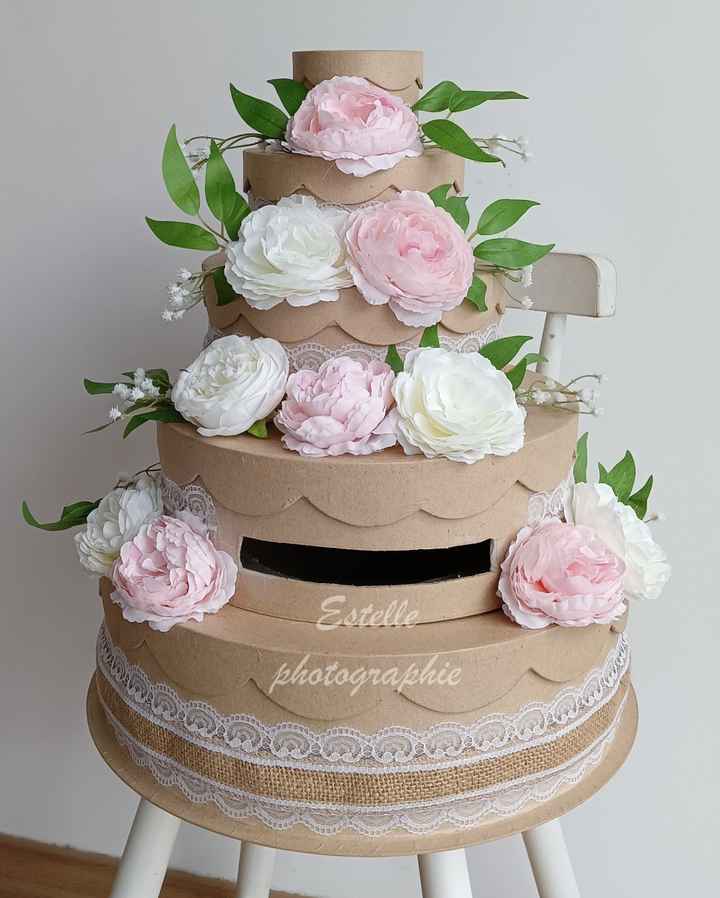 diy urne wedding cake - 7