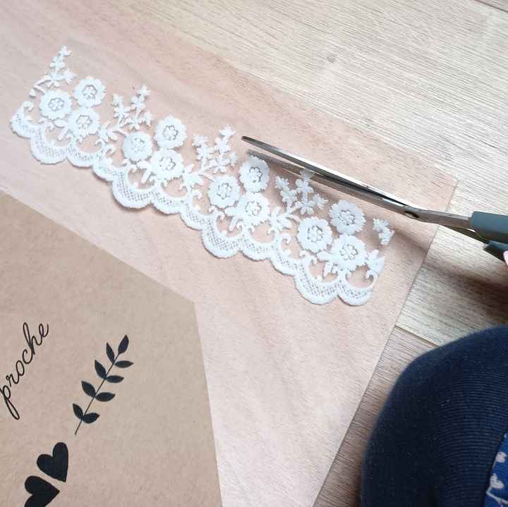 diy places réservées église en dentelle (thème champêtre romantique) 💒🤍 - 4