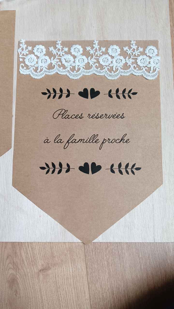 diy places réservées église en dentelle (thème champêtre romantique) 💒🤍 - 9