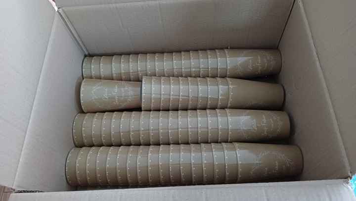 Nos gobelets personnalisés kraft, blanc et guirlande 🥛🟫 - 4