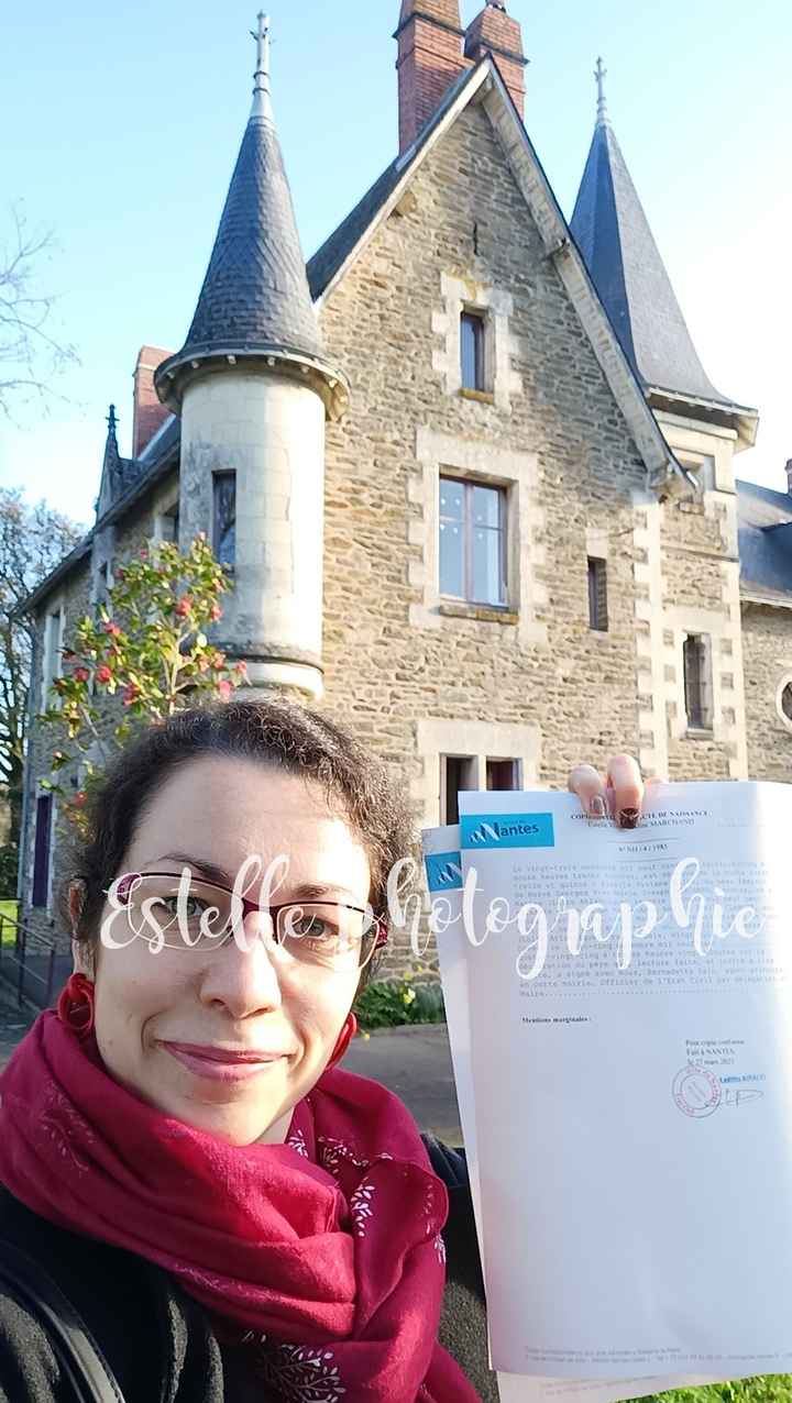 Acte de naissance récupéré en main propre en mairie annexe au final ! - 1