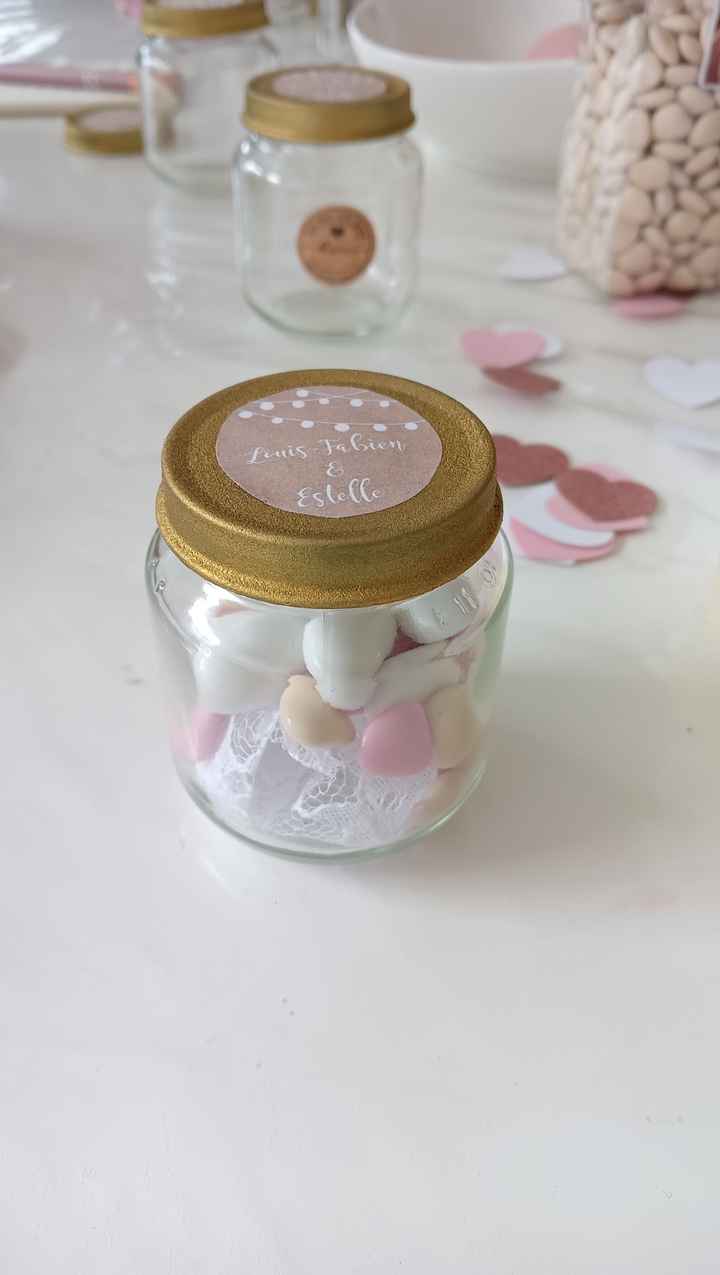 Aprem girly remplissage pots de dragées 🎀🍶 - 3