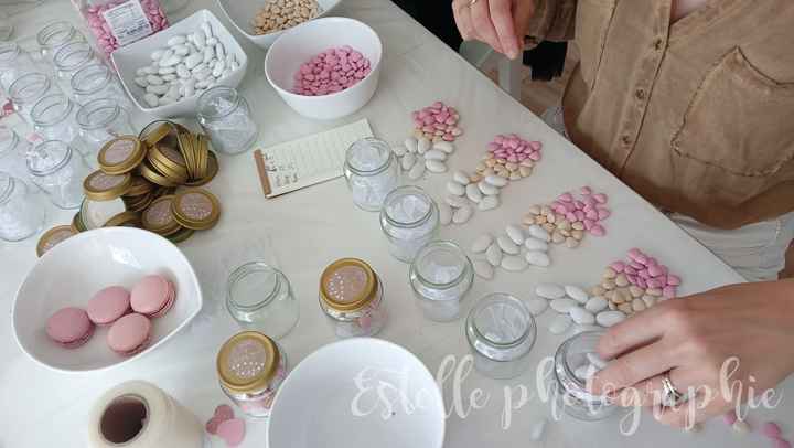 Aprem girly remplissage pots de dragées 🎀🍶 - 6