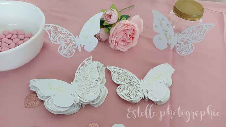 Porte noms papillons romantique 🦋🏳️ - 1