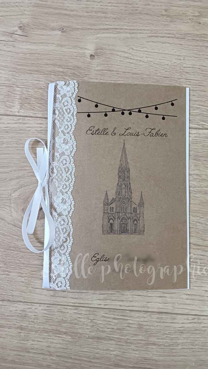 Nos livrets de messe champêtre et dentelle 📒📖🤍 - 1
