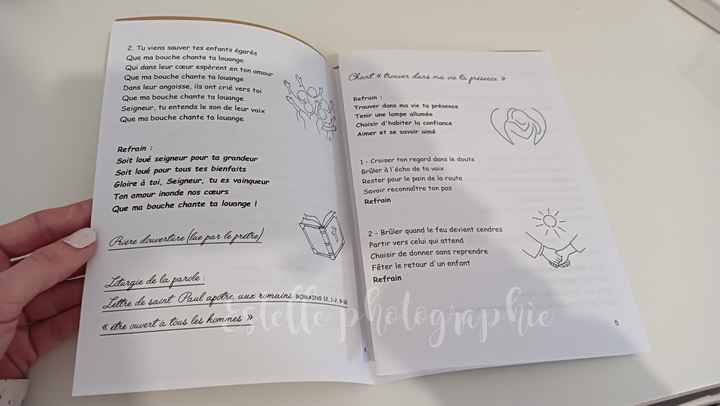 Nos livrets de messe champêtre et dentelle 📒📖🤍 - 5