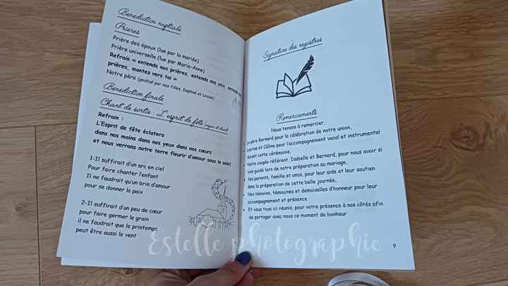 Nos livrets de messe champêtre et dentelle 📒📖🤍 - 8