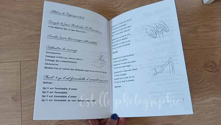 Nos livrets de messe champêtre et dentelle 📒📖🤍 - 10