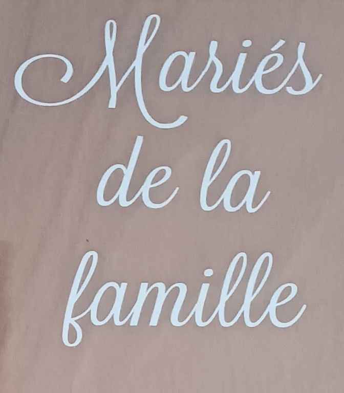 Panneau vintage mariés de la famille 👩‍🦳👨‍🦳👰🏻🤵🟫 - 4