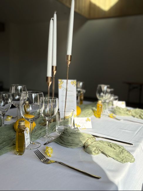 Stabilité des bougeoirs sur le centre de table 3