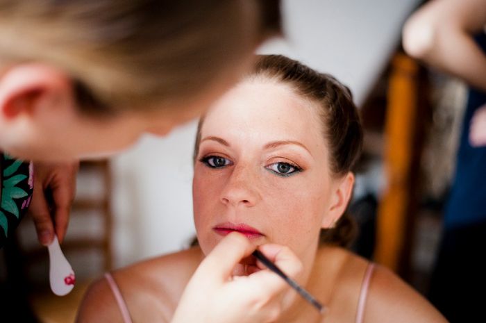 Séance maquillage par Sweety make up.