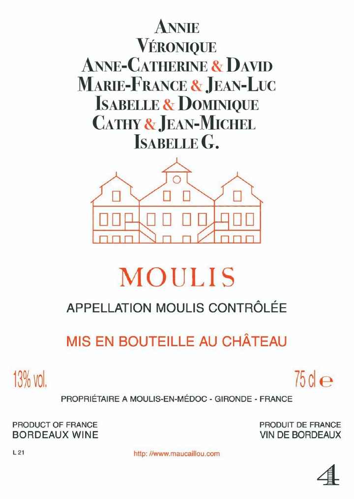 Chateau Maucaillou - Appelation Moulis (Médoc)