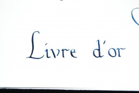 Détail livre d'or DIY