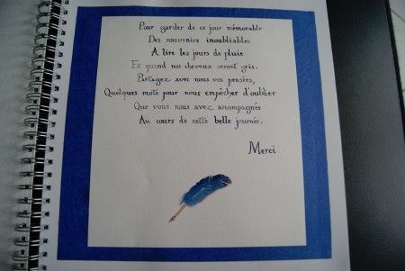 Première page livre d'or