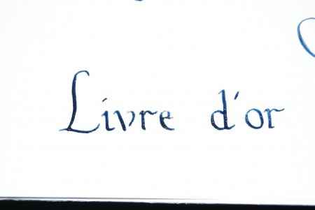 Détail livre d'or DIY