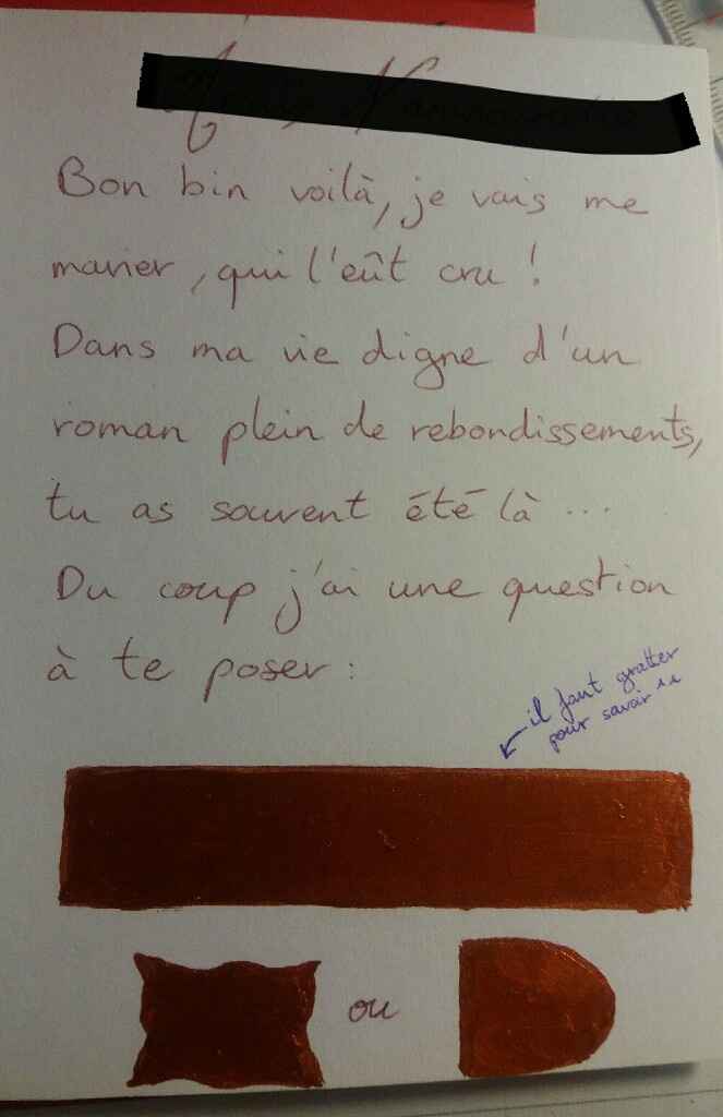 Carte à gratter diy témoin - 2