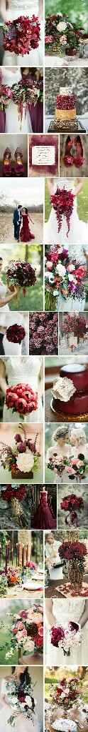 Couleurs du mariage : rouge, prune, vert... vos avis ? - 1