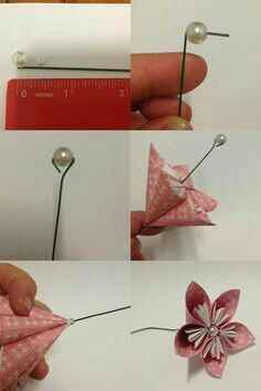  Fleur en origami - premier test : besoin d'aide pour coller - 2